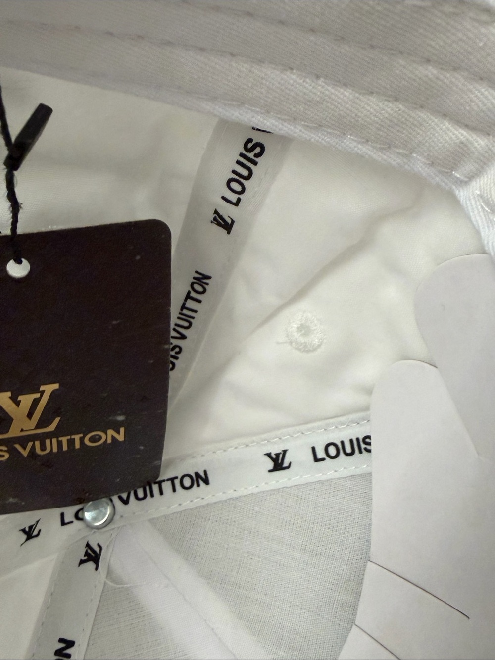 Louis Vuitton White & Brown Monogram Patch Cap - Picture 11 of 12